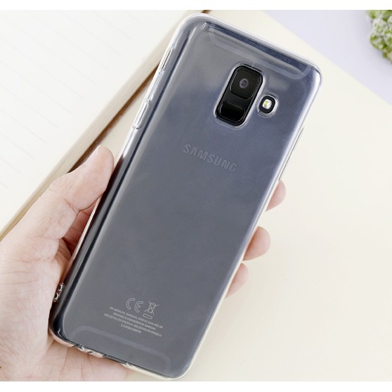 Ốp Silicon cho Samsung Galaxy A6 Trong suốt