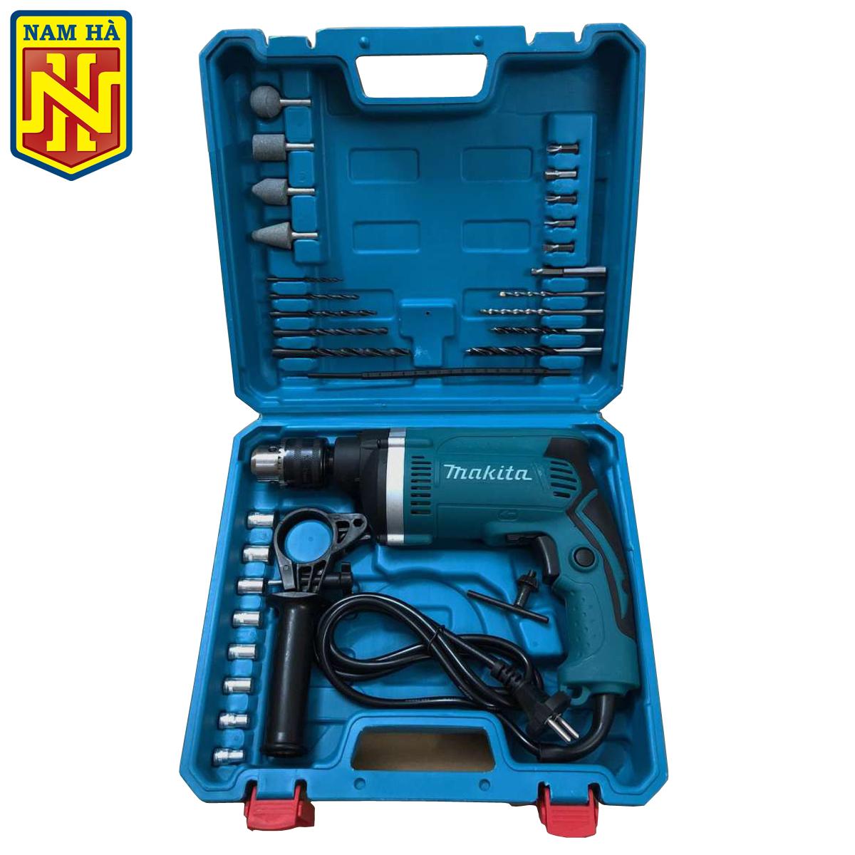 Bộ máy khoan tường đa năng có búa Makita 710W bộ máy khoan bộ máy khoan đa năng máy khoan mài cắt khắc đa năng bộ máy khoan bê tông máy khoan cầm tay mini máy khoan bê tông máy khoan có bua máy khoan búa giá rẻ