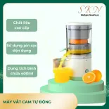 Máy ép hoa quả không dây sử dụng sạc usb tiện lợi, máy vắt cam tự động, máy ép trái cây mini