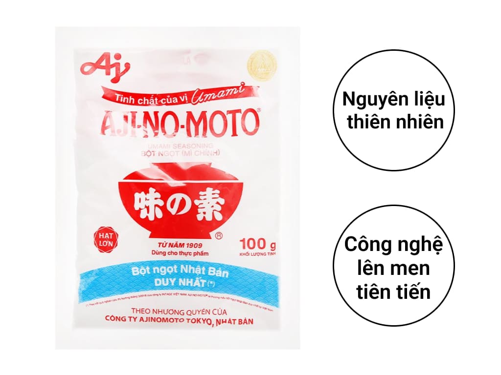 Bột ngọt hạt lớn Ajinomoto gói 100g