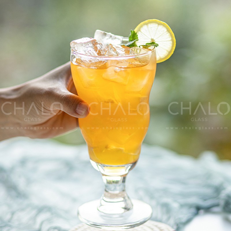 Chính hãng -combo 2 ly thuỷ tinh uốn lượn libbey 458ml, ly cốc thuỷ tinh sang chảnh, ly cốc thuỷ tinh đựng đồ uống
