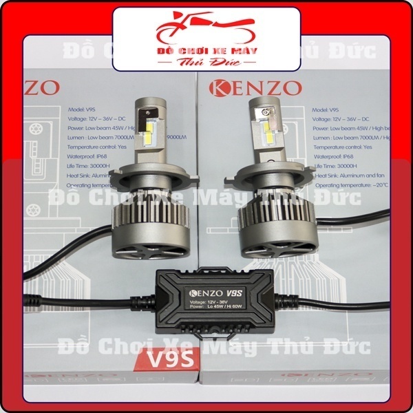 Kenzo v9s đèn pha led chính hãng siêu sáng