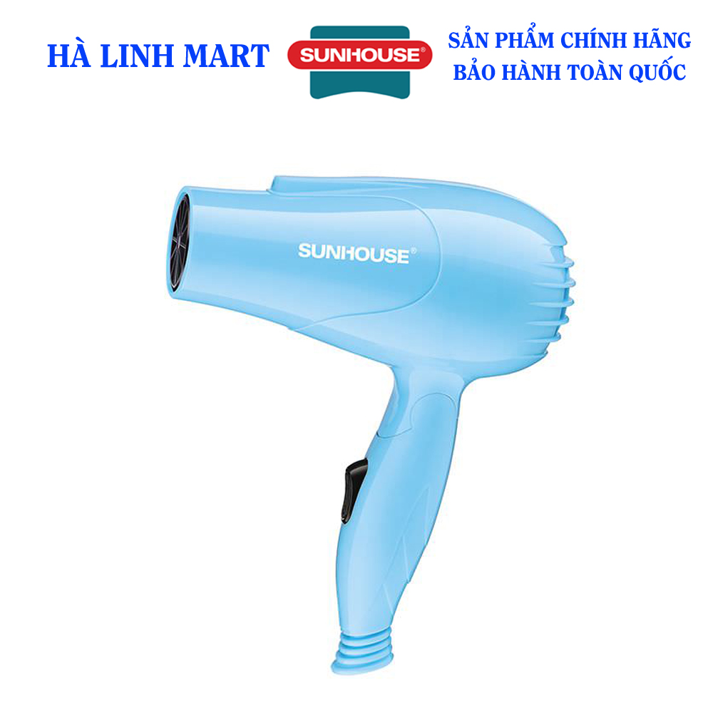 Máy sấy tóc Sunhouse SHD2305 - Máy sấy tóc du lịch, máy sấy tóc gấp gọn, Công suất 650W, 2 tốc độ sấy tiện lợi, tự ngắt khi quá tải nhiệt, bảo hành 12 tháng