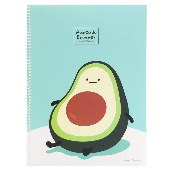Sổ lò xo magic avocado brother - mẫu 6 - màu xanh mint