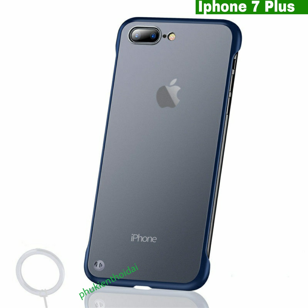 Ốp lưng Iphone 7 Plus nhám mờ siêu mỏng ôm máy không bo viền chống mồ hôi