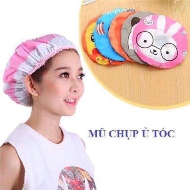 Mũ chụp ủ tóc,mũ trùm đầu khi tắm
