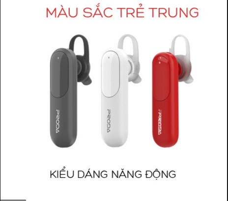 Tai bluetooth Remax Proda PD-BE300 chính hãng, thiết kế vô cùng ấn tượng, độc đáo