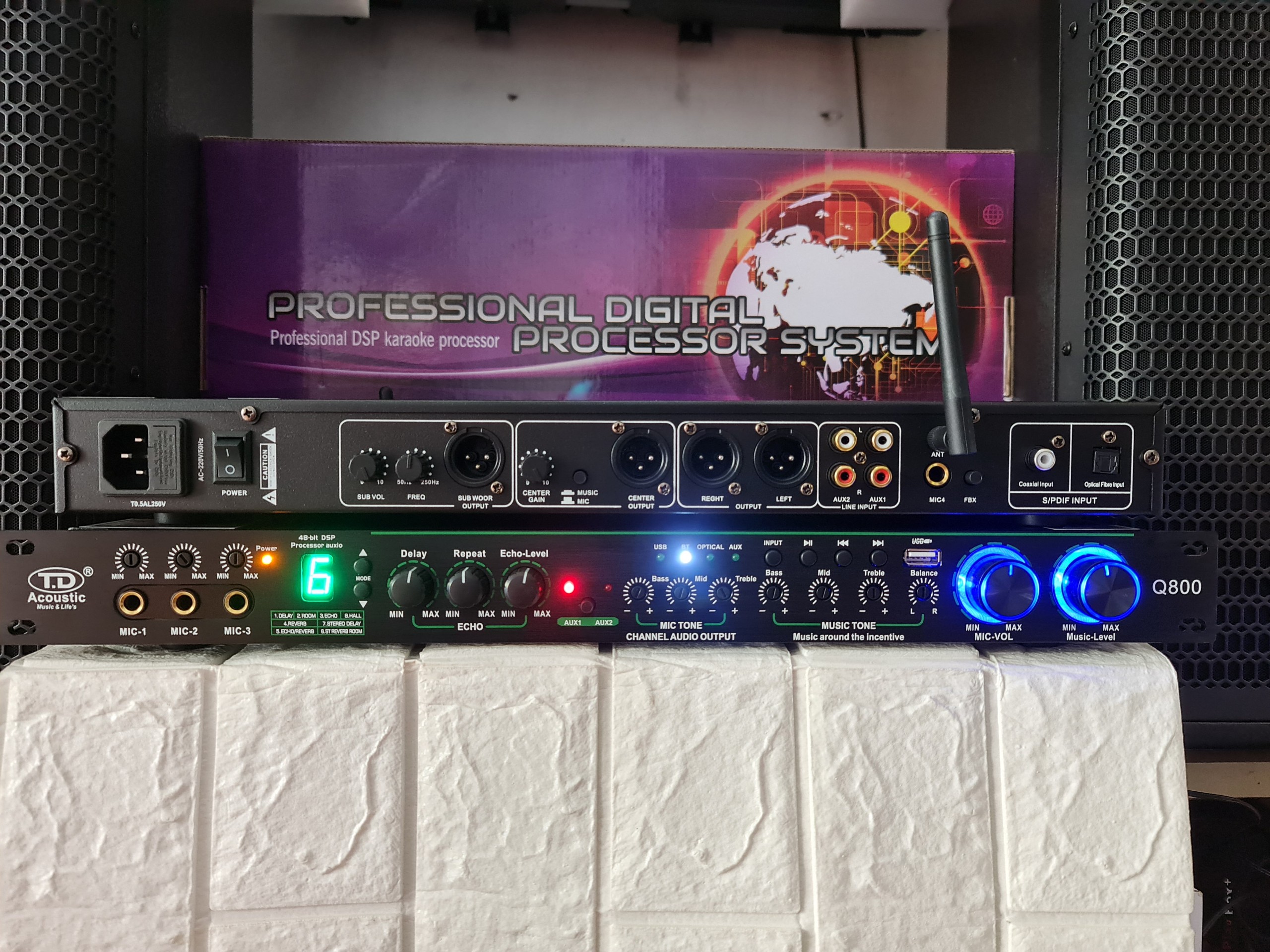 [ Tặng Kèm dây Canon ] Vang cơ lai số TD Q800 có hiệu ứng Delay + Repeat + Reaved phiên bản mới công nghệ mới