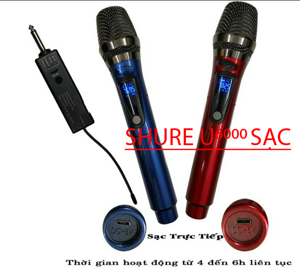 Micro loa kéo không dây Đa Năng SHURE U6000 Chính Hãng Giá : 1.190.000vnd