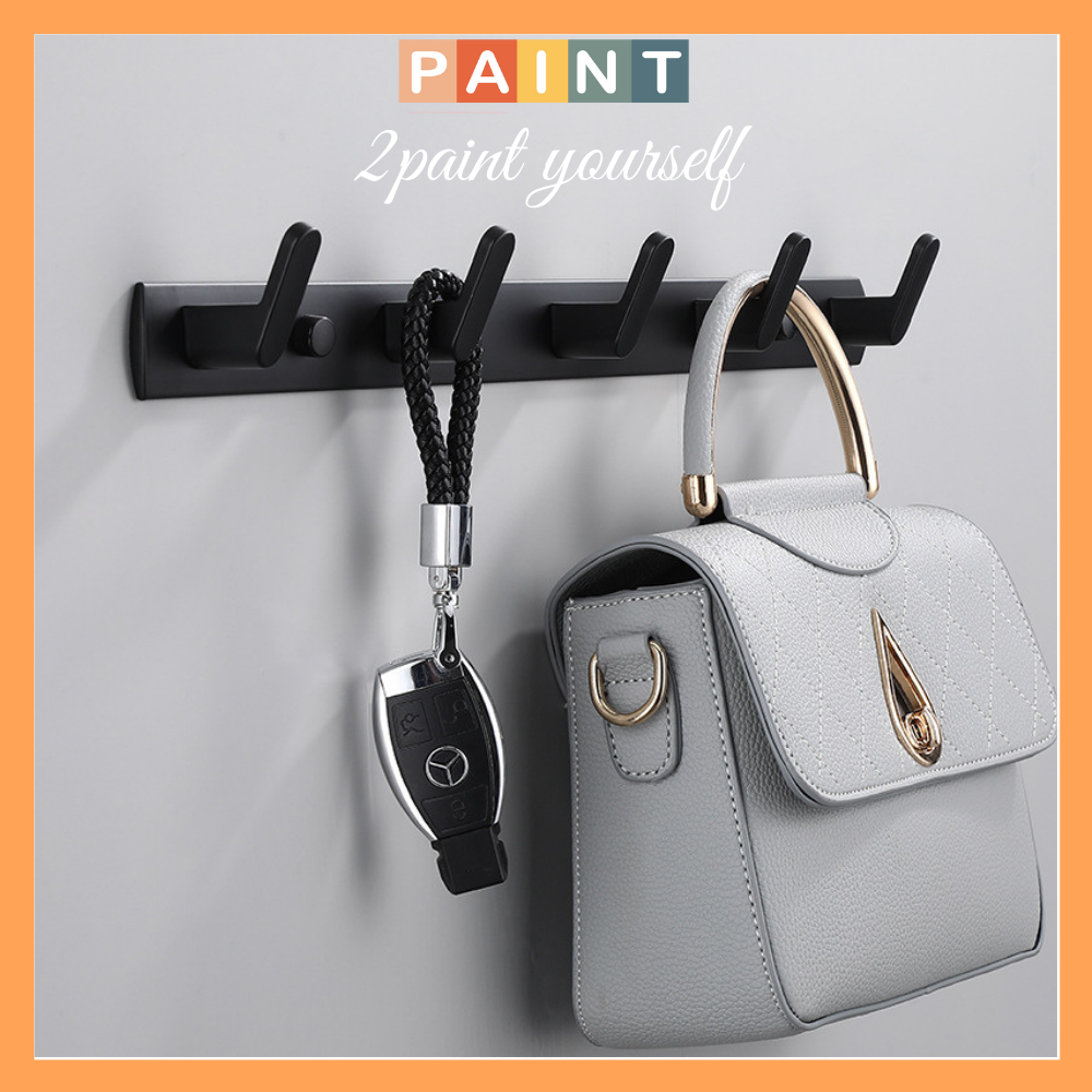 Móc treo quần áo dán tường chịu lực, móc treo đồ đa năng tiện lợi 2paint