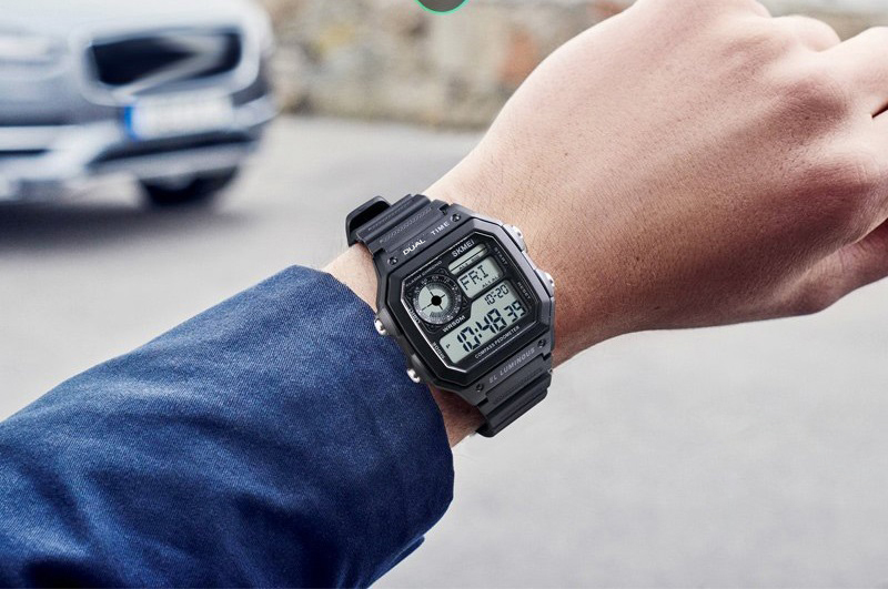 Đồng hồ Nam điện tử dây nhựa Skmei 1299 (Nhiều màu)