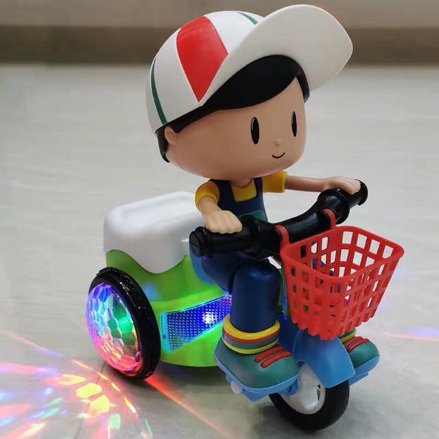 Đồ chơi em bé đi xe đạp có nhạc bánh xe phát sáng