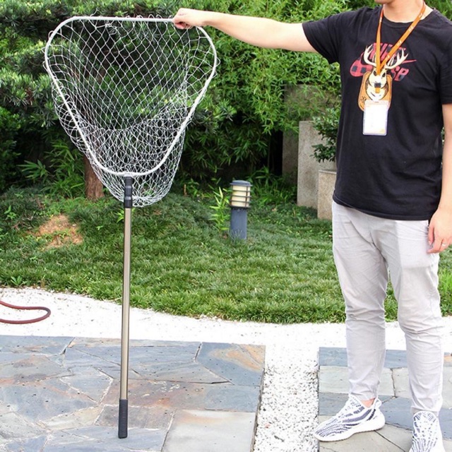 vợt vớt cá inox hãng GW dài 3m siêu bền giá rẻ  (cam kết bảo hành đổi trả trong 2 tuần đầu)