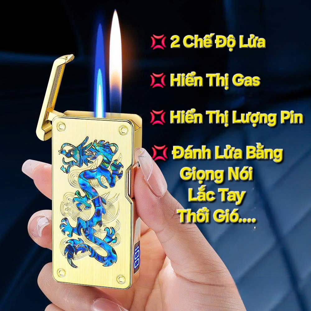 Bật 2 Chế Độ Rồng Xà Cừ Cảm Biến Điều Khiển Bằng Giọng Nói ( Có Hộp) Quà tặng sưu tầm