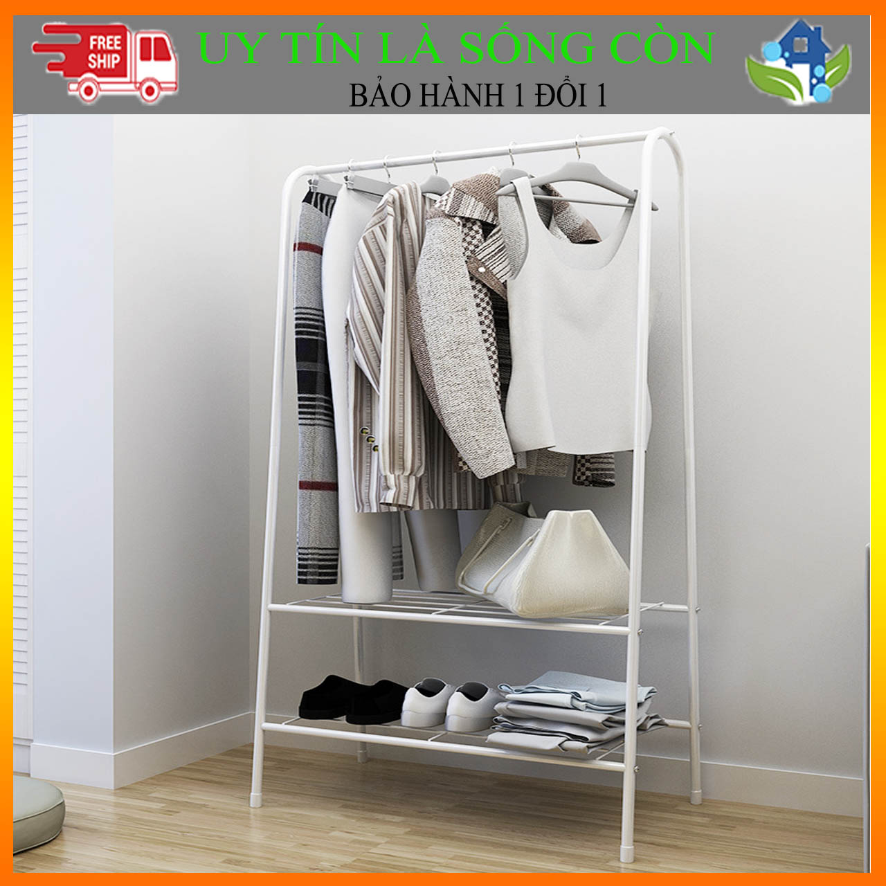 Giá Treo Quần Áo Chữ A, Kệ Treo Quần Áo, Tủ Quần Áo Chữ A PiHouse Sang Trọng, Tiện Lợi