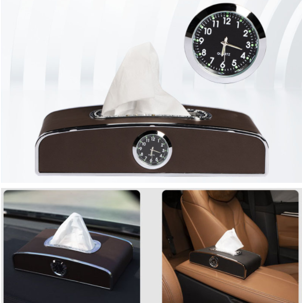 HỘP ĐỰNG KHĂN GIẤY 3IN1 KIÊM BẢNG SỐ ĐIỆN THOẠI VÀ ĐỒNG HỒ TRANG TRÍ TAPLO