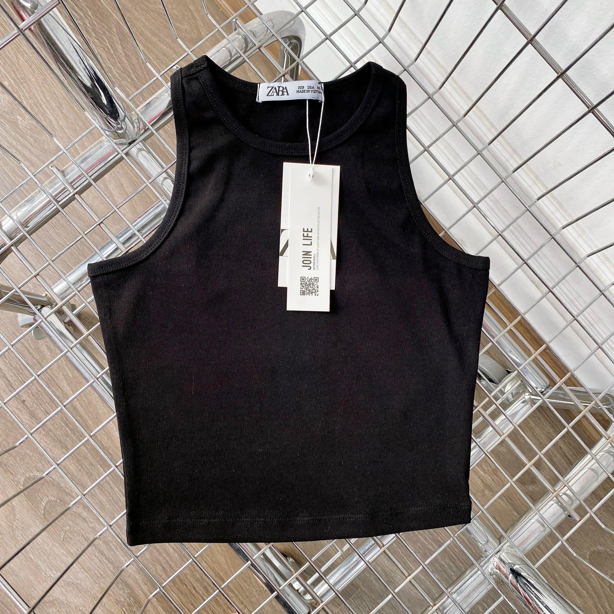 Áo ba lỗ nữ sát nách chất cotton borip