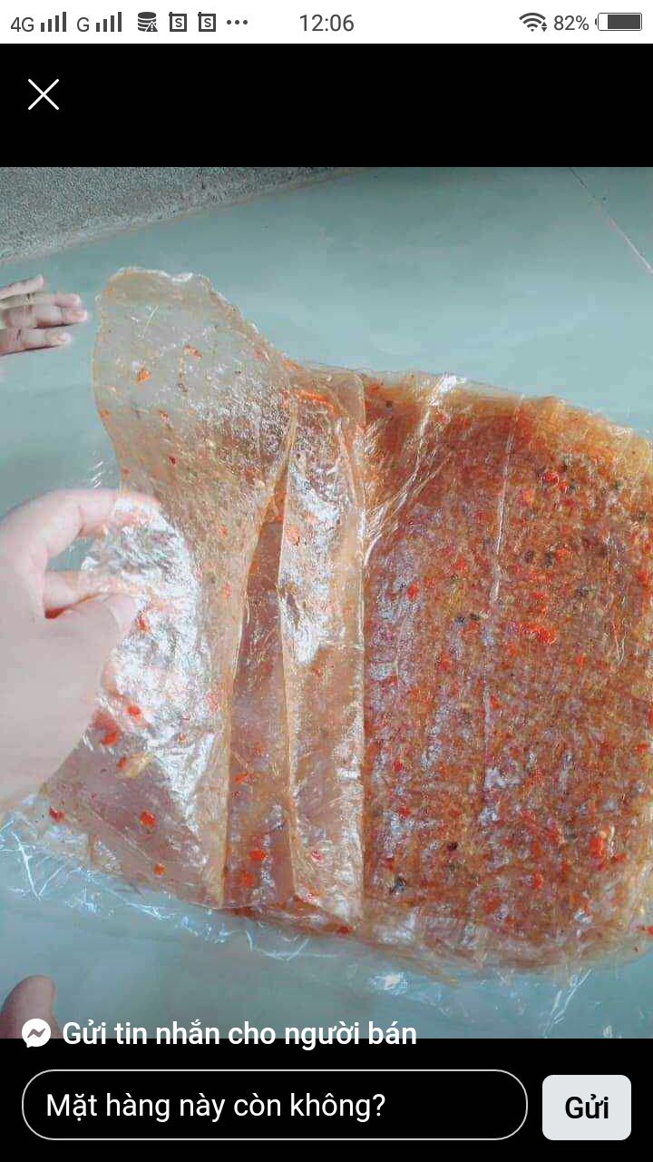 Bánh tráng phơi sương con tôm dẻo 500g/30k