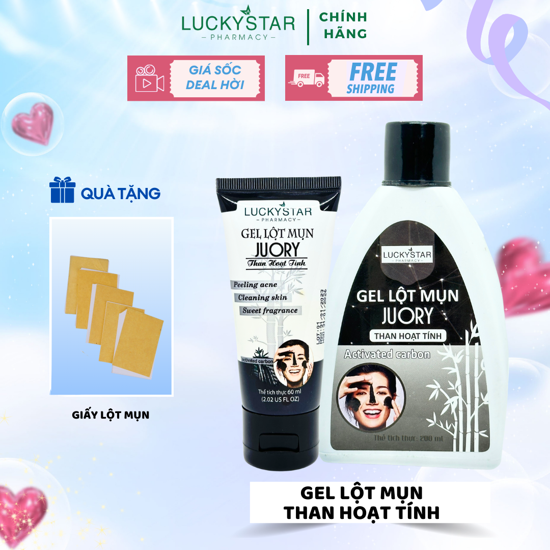 Gel Lột Mụn Than Hoạt Tính Lucky Star