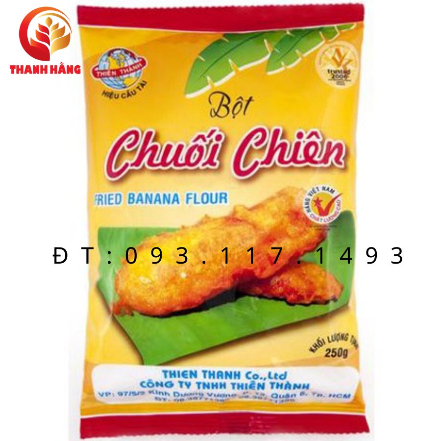 Bột Chiên Chuối 250g Hiệu Cầu Tài - Làm Bánh Chuối Chiên Tại Nhà Giòn Ngon Vàng Rượm_ Nông Sản Sạch Thanh Hằng