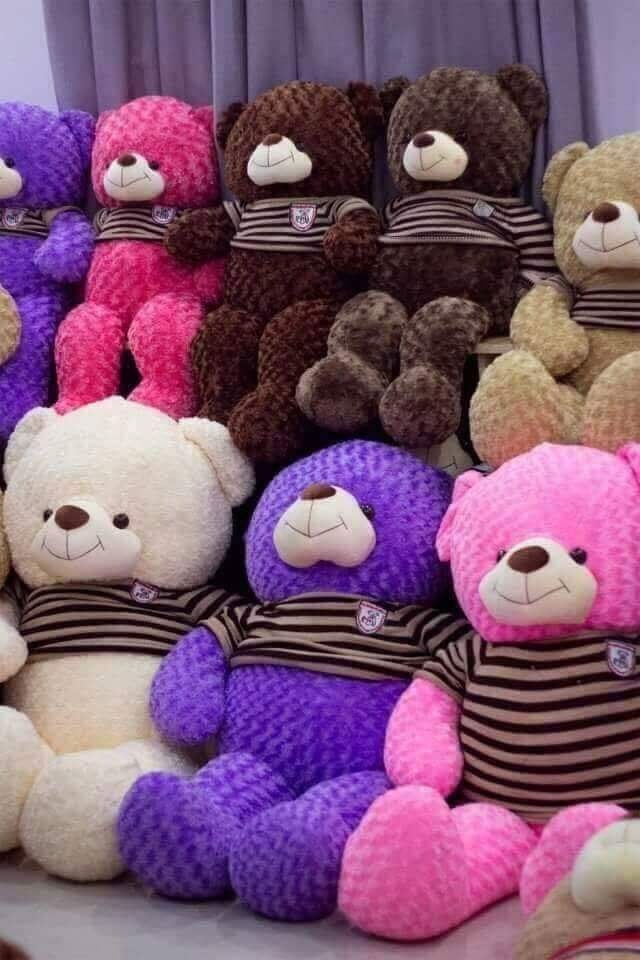 Gấu teddy cao cấp khổ vải 1m size 80cm