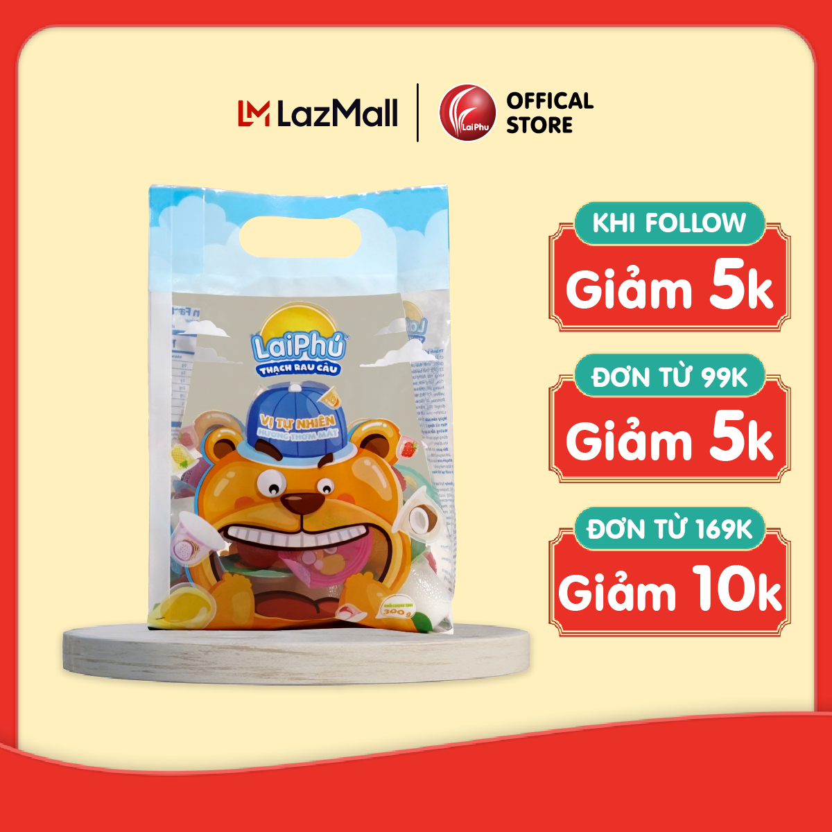 Thạch rau câu lai phú vị trái cây 1kg