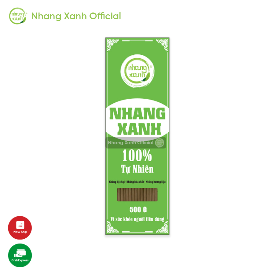 Combo 2 [BÁN CHẠY] Nhang Xanh Phổ Thông 30cm 500g chân mộc - Trầm Hương tự nhiên, không hóa chất độc hại