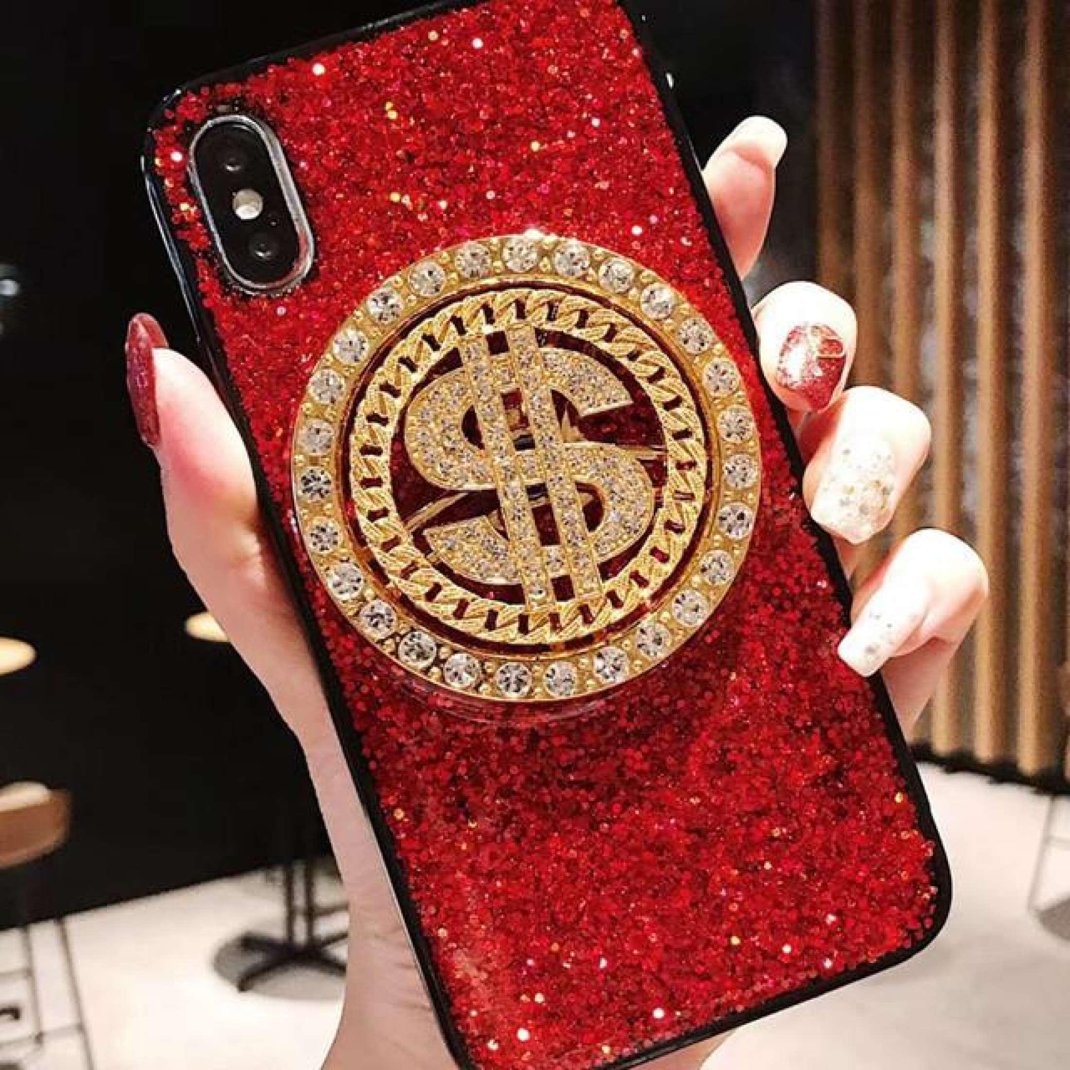 ỐP Lưng Iphone Hình Kim Tiền Viền Silicone