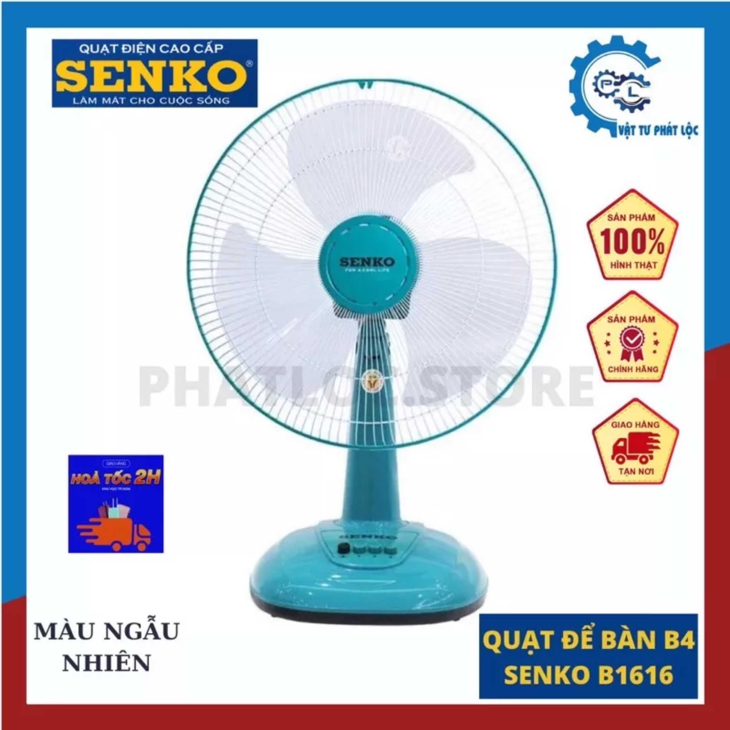 Quạt bàn senko b4 mã b1616, kích thước 40cm, công suất 47w