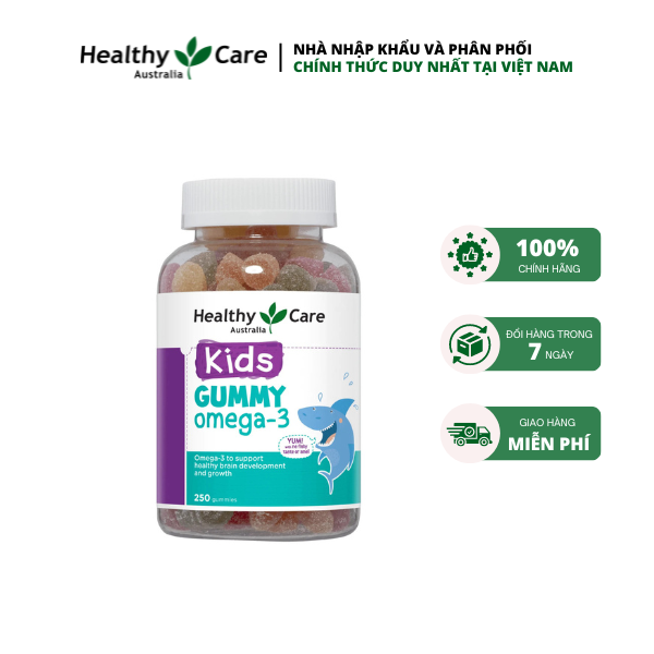 Healthy care Kids Gummy Omega3 250 Gummies Dietary Supplement