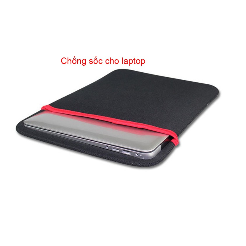[HCM]Túi chống sốc laptop 14inh - 15inh - 17inh . Túi vải canvas mềm đựng Laptop & Macbook chống sốc & chống trượt