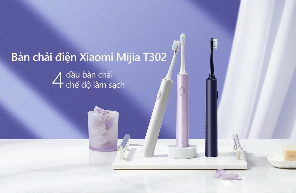 Bàn chải điện Xiaomi Mijia Sonic T302 MES608 vệ sinh răng miệng