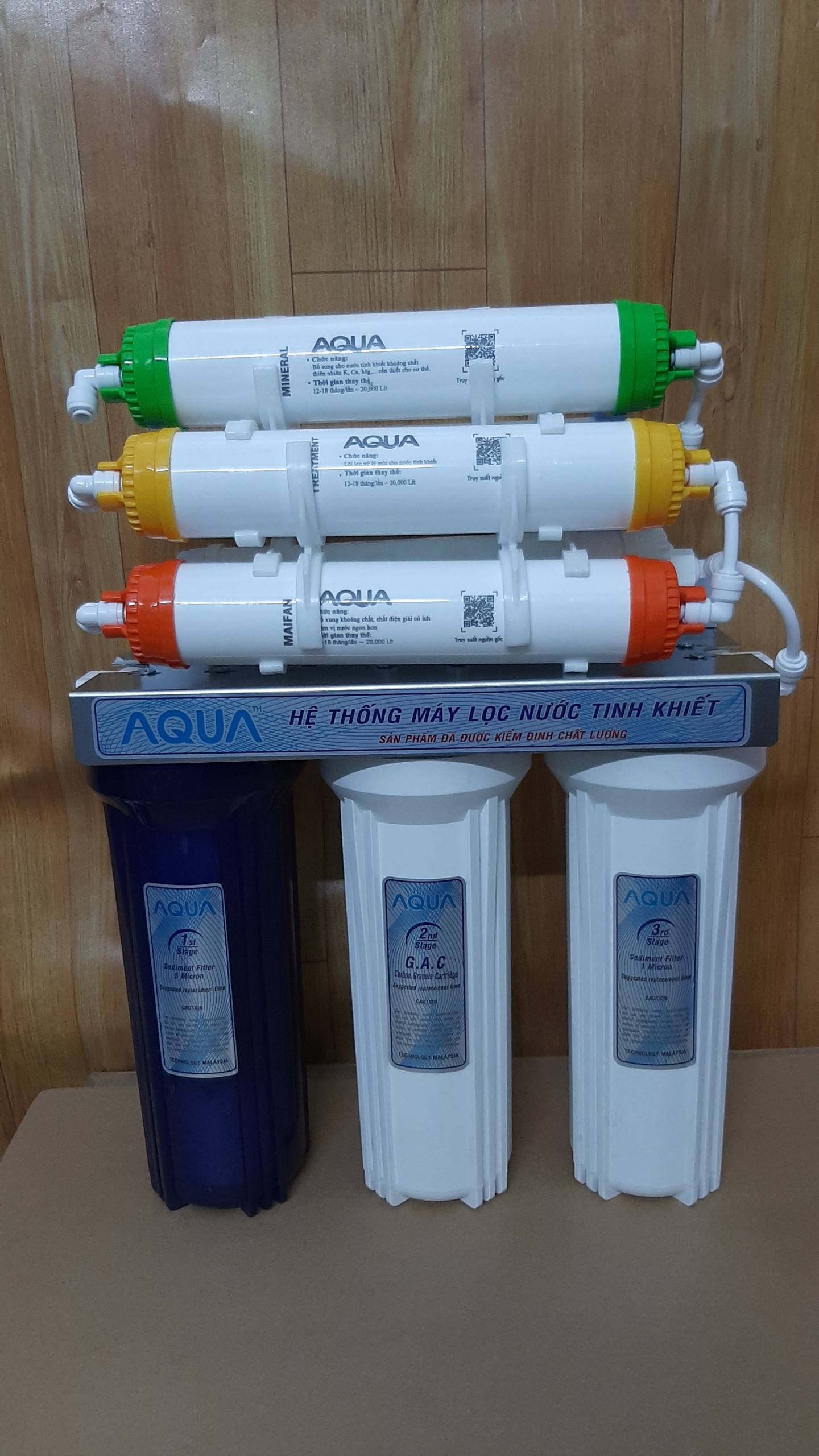 BỘ LỌC NANO 8 CẤP AQUA ,BỘ LỌC NƯỚC AQUA CÔNG NGHỆ NANO KHÔNG NƯỚC THẢI.KHÔNG DÙNG ĐIỆN.