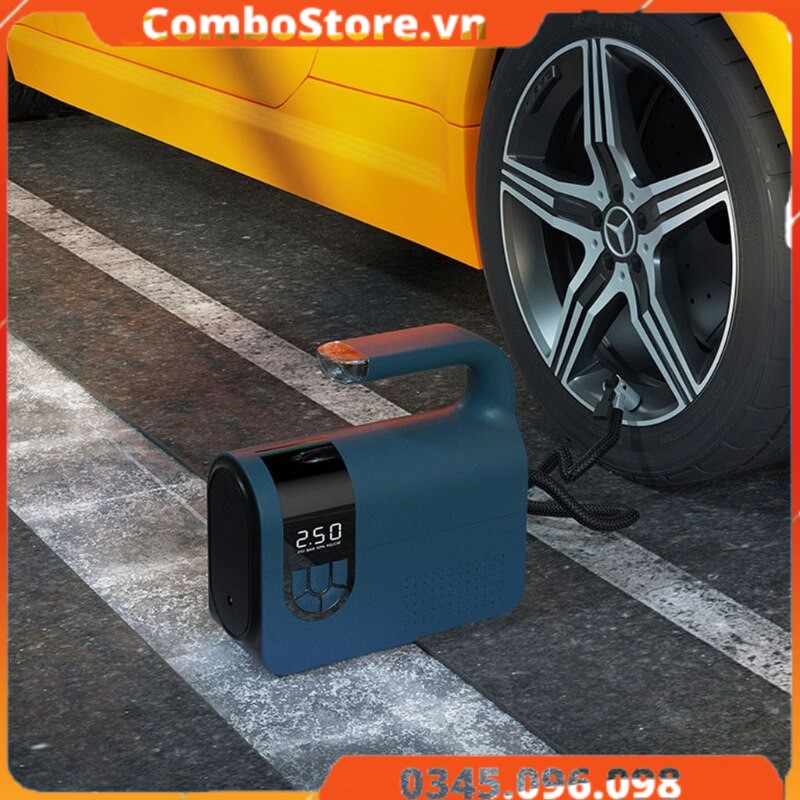 Bơm lốp ô tô xe hơi xi lanh kép điện tử cao cấp ATJ-6188