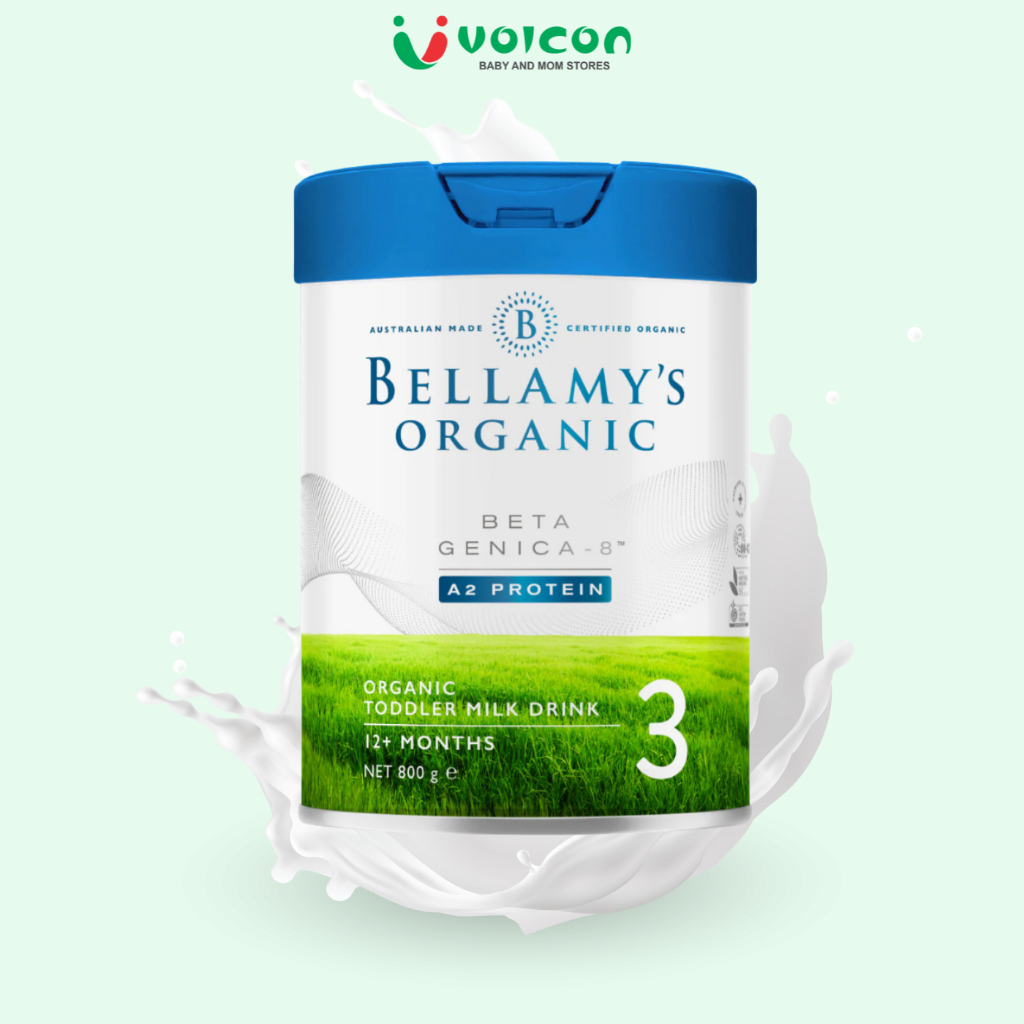 Bellamy Organic Protein A1 & A2 Formula Milk - Number 1, 2, 3, 4, Whole Milk, Organic, Genuine Imported from Australia - 8