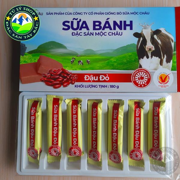 Bánh sữa mộc châu vị đậu đỏ -