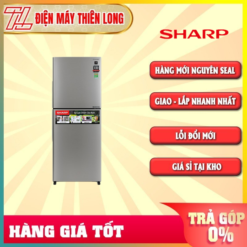 Tủ lạnh Sharp Inverter 330 lít SJ-XP352AE-SL - Chế độ cấp đông nhanh Hộp đá xoay Ngăn rau quả giữ ẩmNgăn trữ tươi thực phẩm sống Extra Cool Plus -2℃ - TRẢ GÓP 0% - GIAO TOÀN QUỐC - NGOÀI HCM TÍNH PHÍ