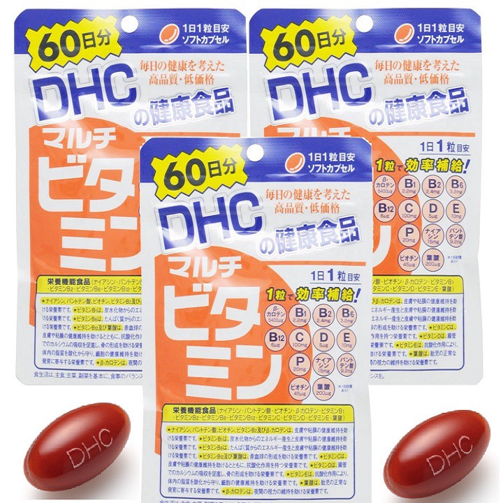 Viên uống vitamin tổng hợp DHC Multi Vitamin 60 ngày, giúp cơ thể tăng sức đề kháng, ổn định hoạt động sinh học cho các hệ cơ quan trong cơ thể