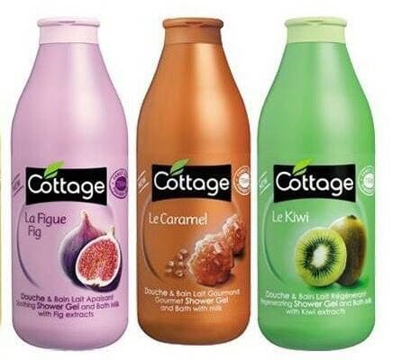 Tổng Hợp Sữa tắm Cottage Pháp 750 ml hương Hoa Violete/trà xanh/vani/dâu/caramel Cho Bạn làn da tươi mát, mịn màng - TinaVu Store