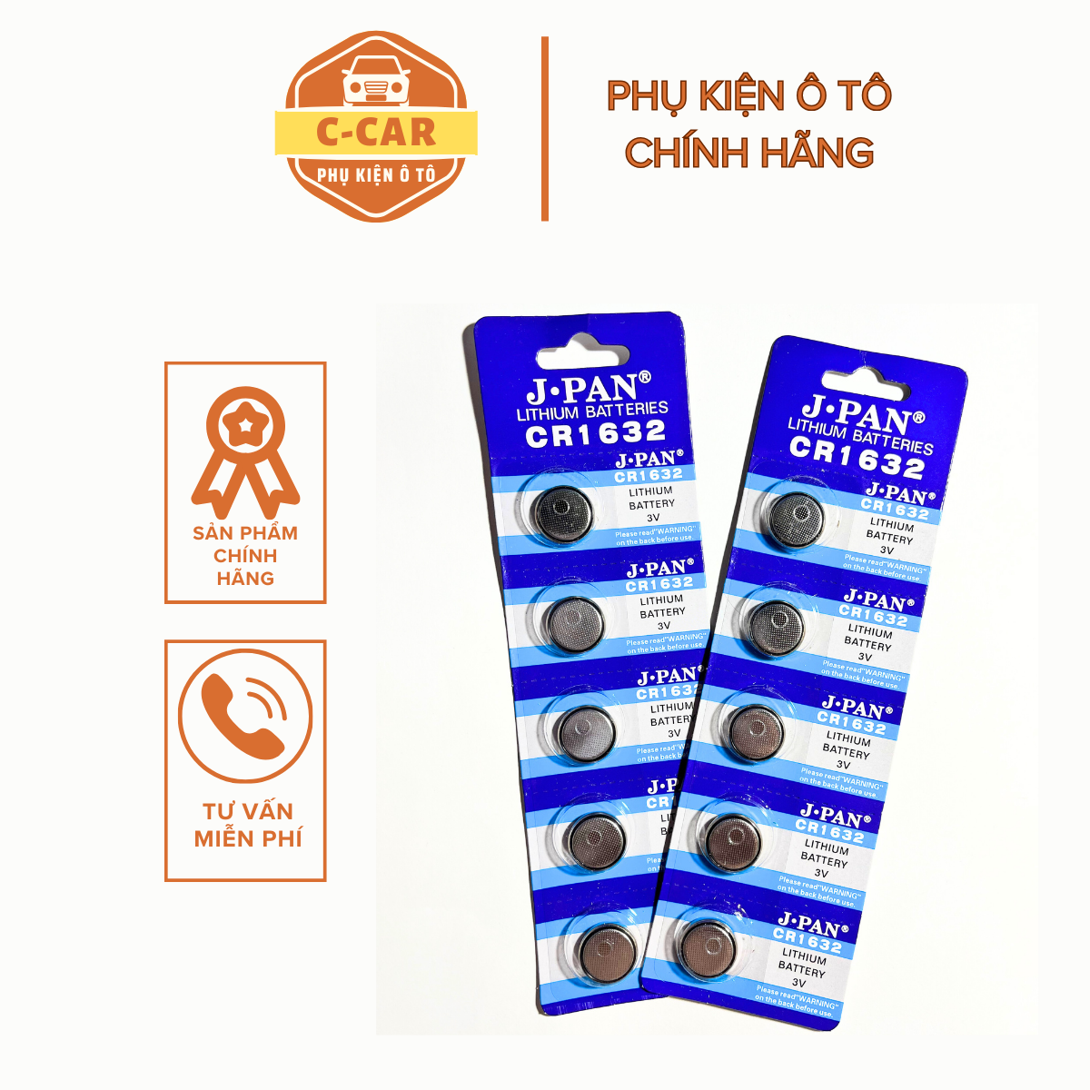 Pin cr1632 lithium batteries 3v pin cúc áo pin cảm biến áp suất lốp ô tô
