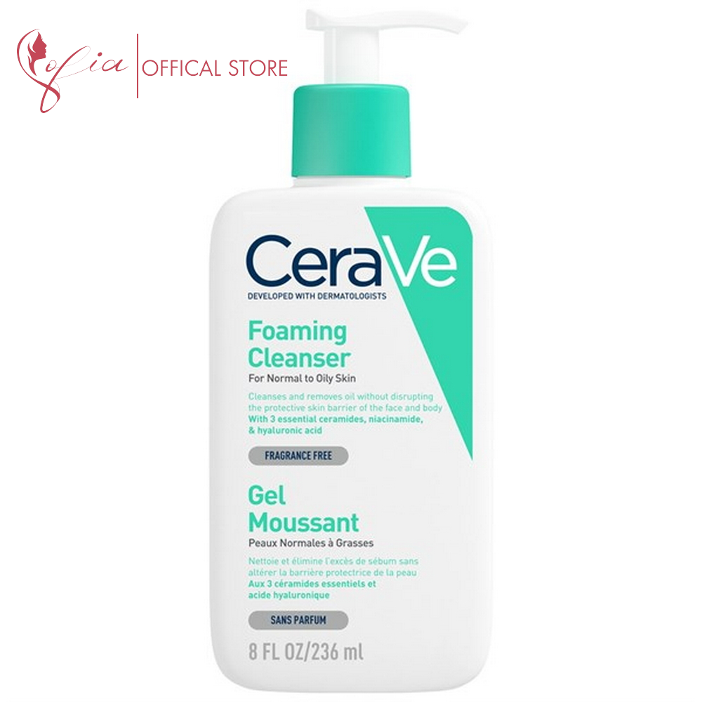 Sữa rửa mặt Cerave Foaming Cleanser 236ml