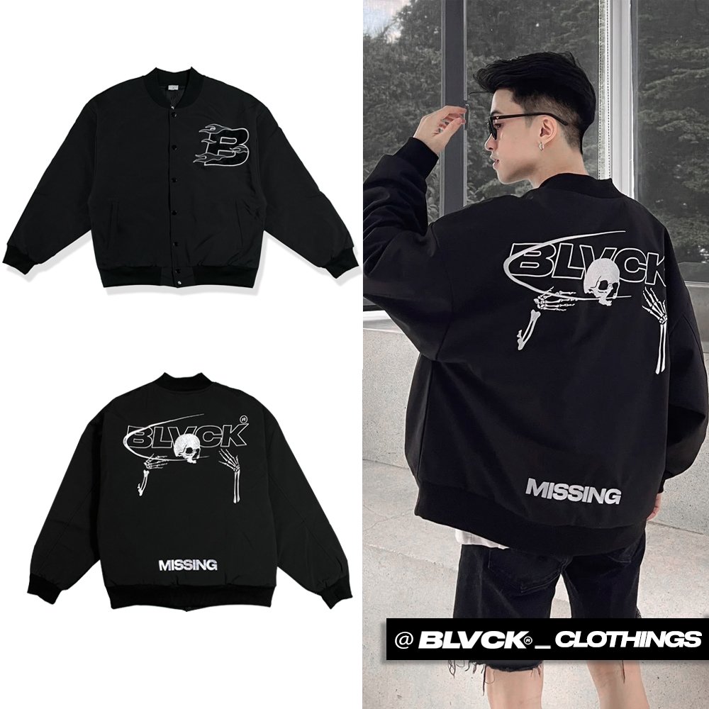 Blvck "missing" varsity jacket