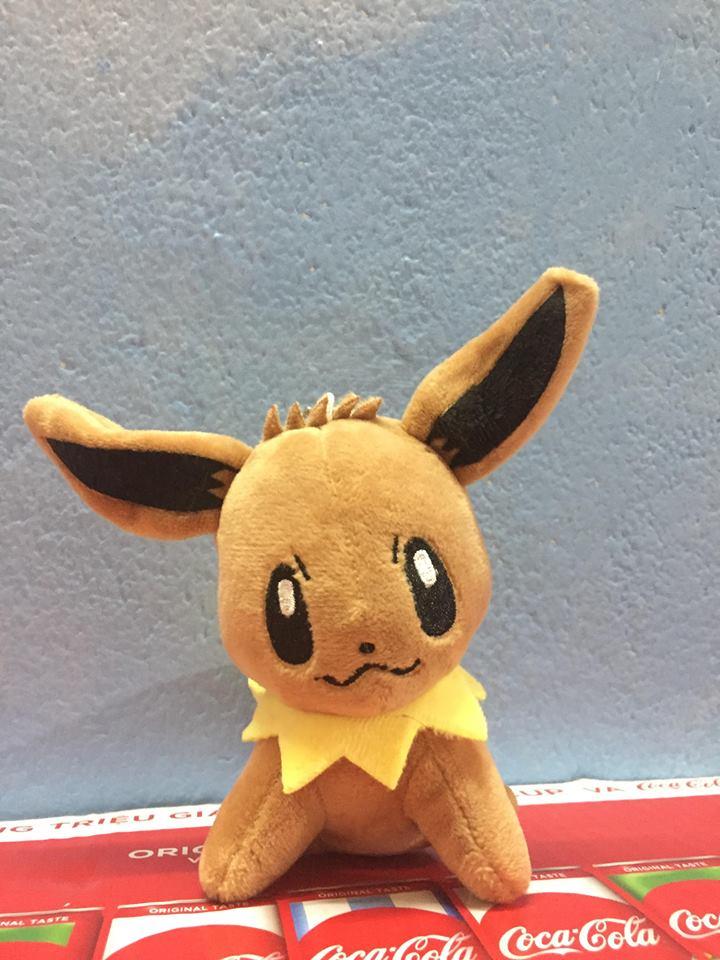 [HCM]Móc khóa gấu bông Pokemon - Cáo Eevee nâu đáng yêu