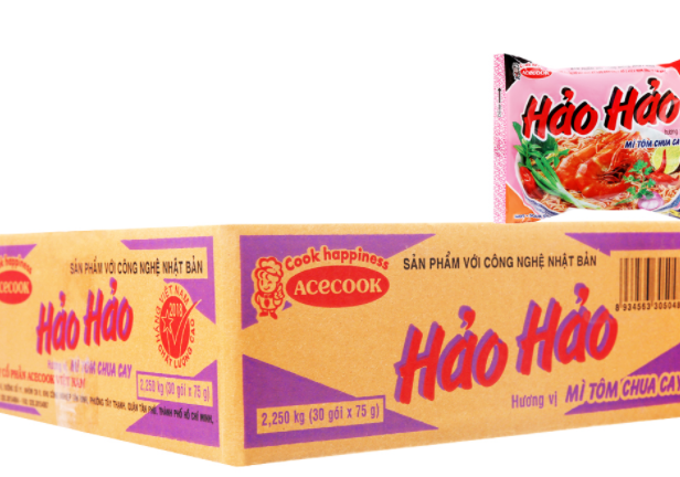 Combo 10 gói mì hảo hảo tôm chua cay 75g