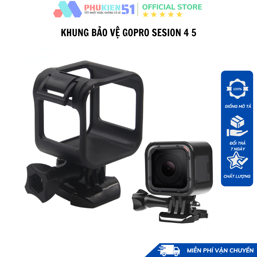 Khung frame bảo vệ cho Gopro hero 4 session ,Gopro hero 5 session khung nhựa