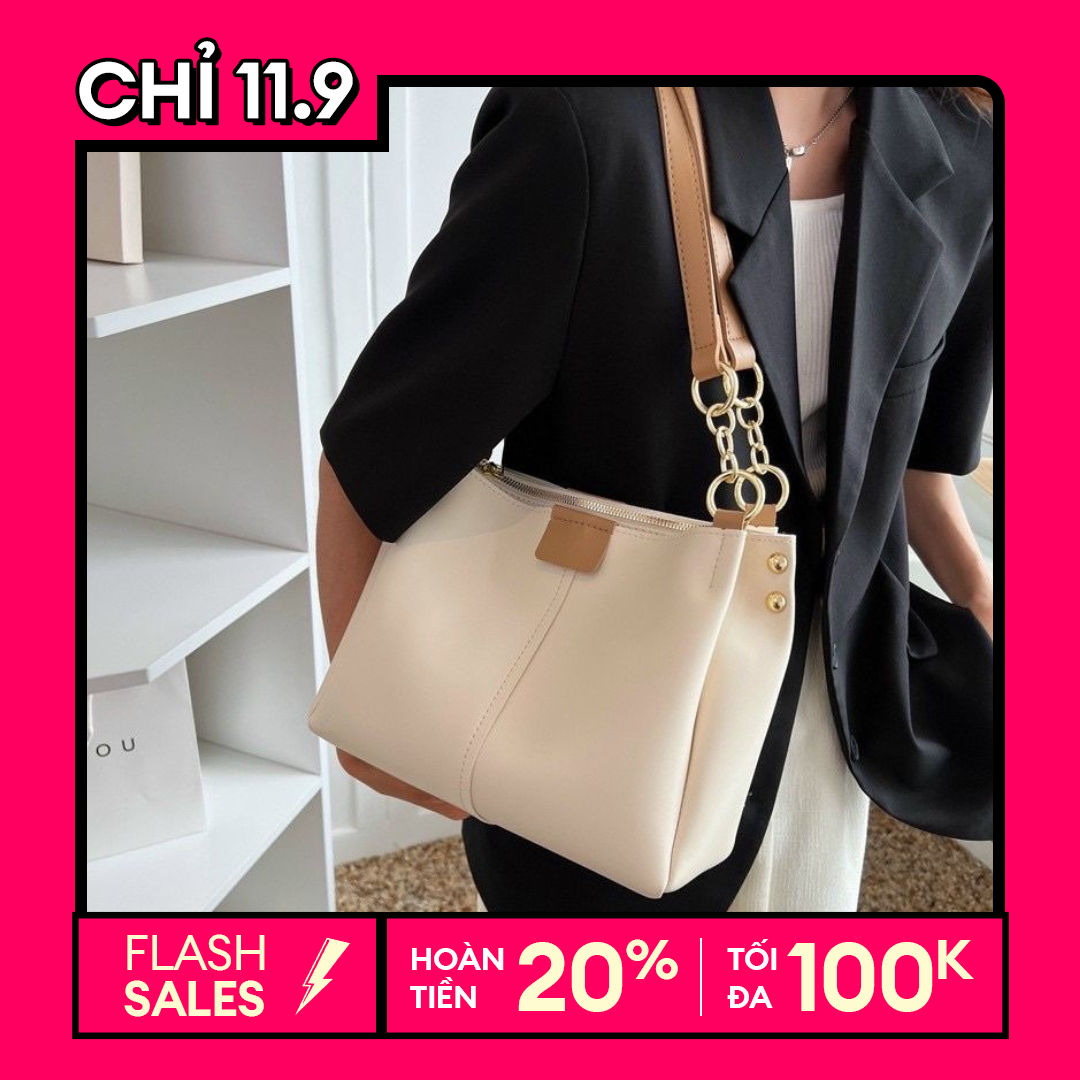 Túi xách nữ công sở túi đeo vai túi tote phong cách hàn quốc da trơn size to TOTE08