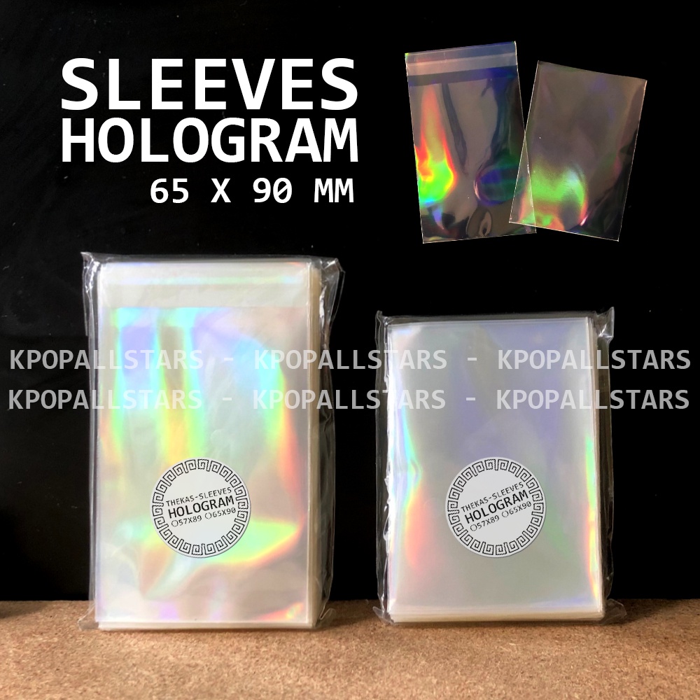 Xấp 10-50 bọc bài Sleeves Card hologram 5 hiệu ứng bảo vệ card - phù hợp với nhiều loại thẻ bài Yugioh, anime chính hãng KAS - KPOP ALL STARS