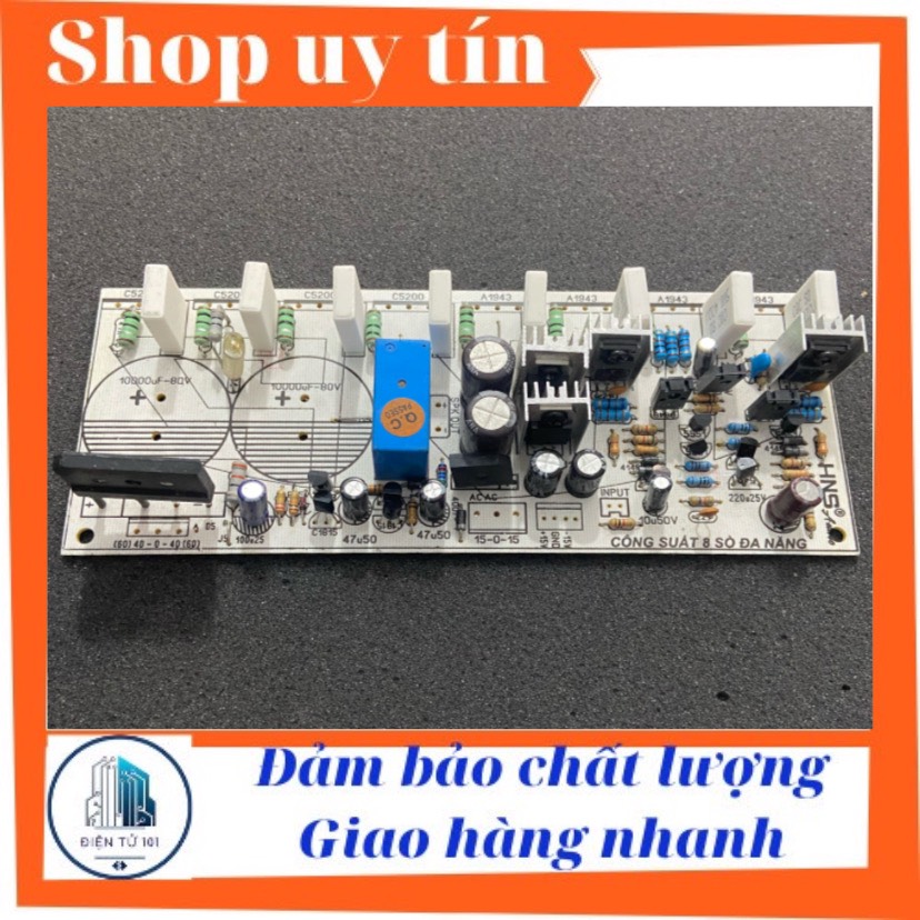 [HCM]Mạch công suất 8 sò liền nguồn mono ( 1 kênh)