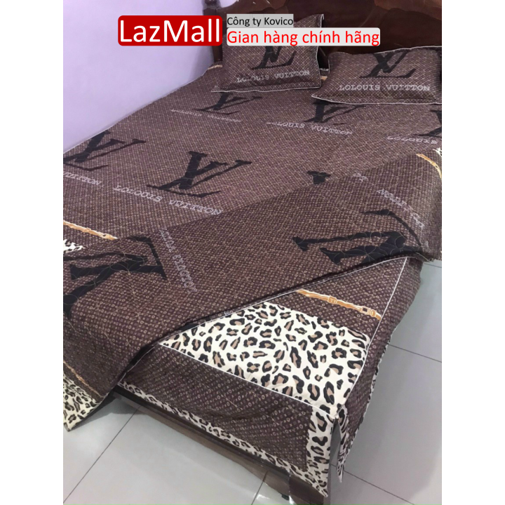 Trọn bộ 5 món ga phủ trần bông, bộ chăn ga gối phủ chần bông 5 món cotton poly cao cấp sunzin - dìu giấc yêu thương