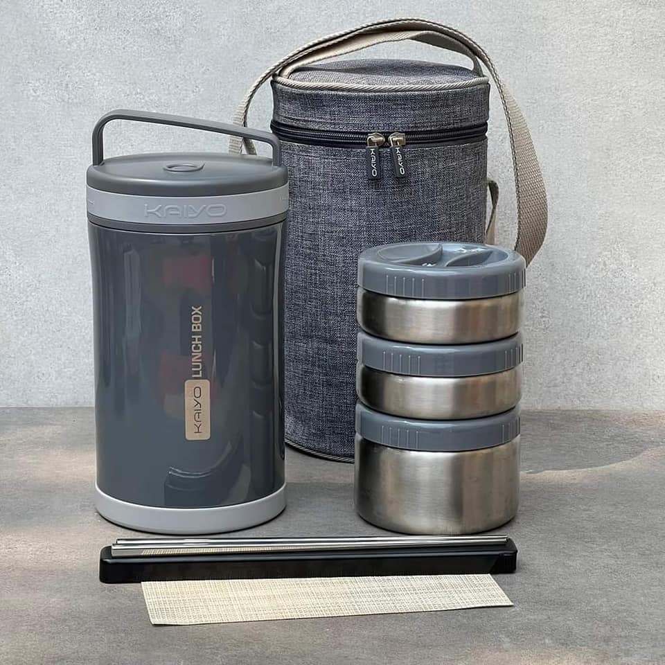 Hộp cơm giữ nhiệt inox304 kaiyo 1.7 lít